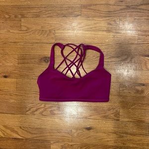 Lululemon Free to be Wild Bra size 8 Magenta